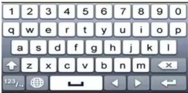 1 2 3 4 5 6 7 8 9 0 q w e r t y u i o p a s d f g h j k l ↑ z x c v b n m ←x 123/..