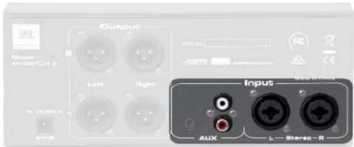 Output Lam Negro Input Aux L—Sterio-R