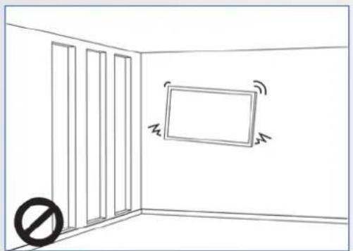 Legamaster XTX-7500UHD - AVISO DE SEGURIDAD DE MONTAJE EN PARED - 2