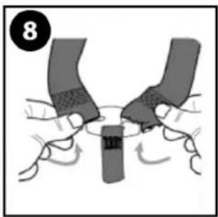 Illustration of two hands performing a V-grip maneuver with a central block (no text or symbols)