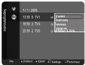 1 / 1 / 2009 13:59 5 TV1 18:59 2 TV3 20:59 2 TV3 D zmléne Zrysti plany Informace Vybrat vise McKullan & Wide Vše ■ Zrysti plany ■ Vybrat ■ Nastroje ■ Informace