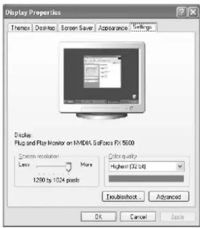 SAMSUNG LE15S51BP - Konfigurace počítačového softwaru (systém Windows XP) - 1