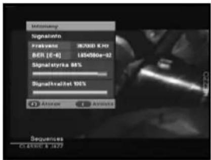 Information SignalInfo Fratysat 367000 KPO BER [E-6] 1854580e-92 Signalstyrka 98% Signalkvalitet 100% ● Altitude ● Altitude Sequences C:\DATA\B\1977