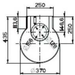 250 113,6 435 146,6 250 Ø370 Ø128