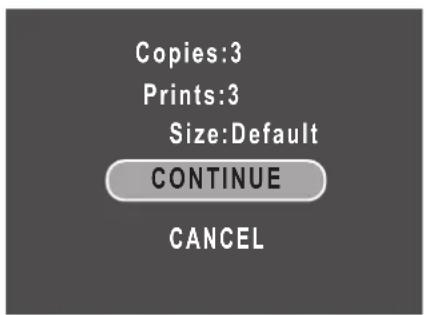 Copies:3 Prints:3 Size:Default CONTINUE CANCEL