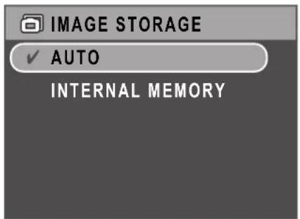 IMAGE STORAGE ✓ AUTO INTERNAL MEMORY