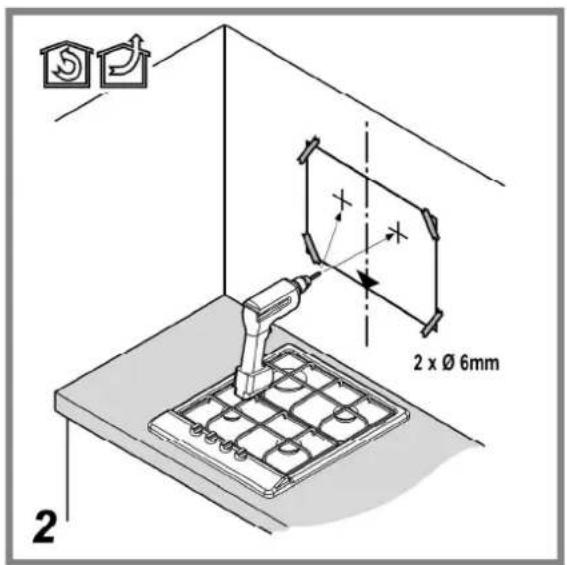 2 x Ø 6mm 2