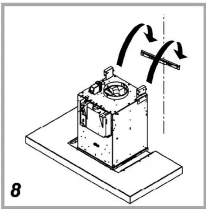 Technical illustration of a mechanical device with directional arrows indicating motion or force (no text or symbols)
