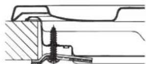 Hotpoint Ariston PKL 641 D2/IX/HA EE - Hook fastening diagram - 2