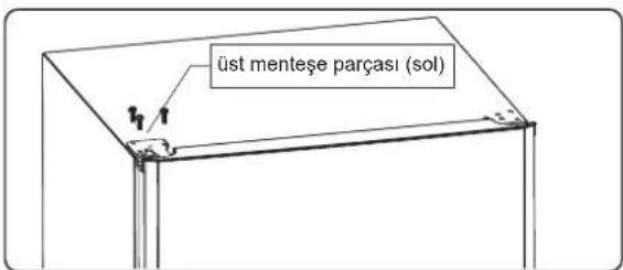 üst menteşe parçası (sol)
