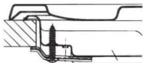Hotpoint Ariston 7HPC 640T (AN) R/HA - Hook fastening diagram - 1