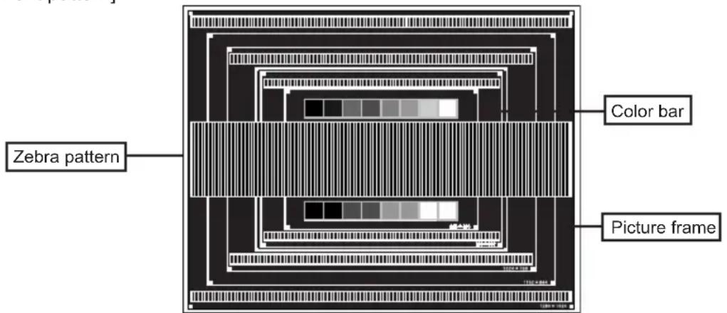 Zebra pattern Color bar Picture frame
