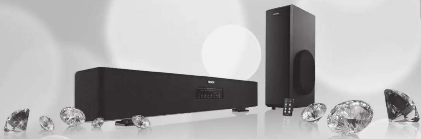 HITACHI SBW100 - Soundbar and Wireless Subwoofer - 1