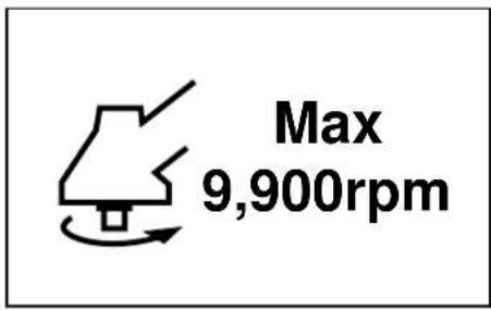 Max 9,900rpm