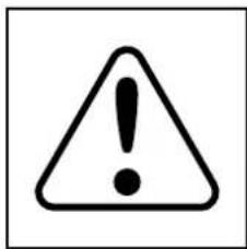Warning symbol with exclamation mark inside triangle