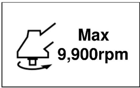 Max 9,900rpm