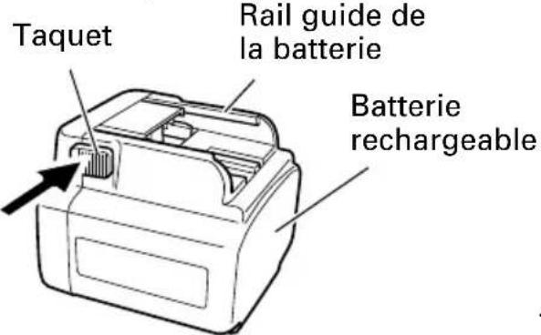 Taquet Rail guide de la batterie Batterie rechargeable