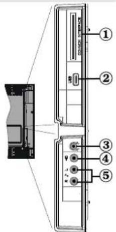 GRANDIN LV32W10 - Affichage des branchements - Prises latérales - 1