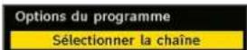 GRANDIN LV32W10 - Options du programme - 1