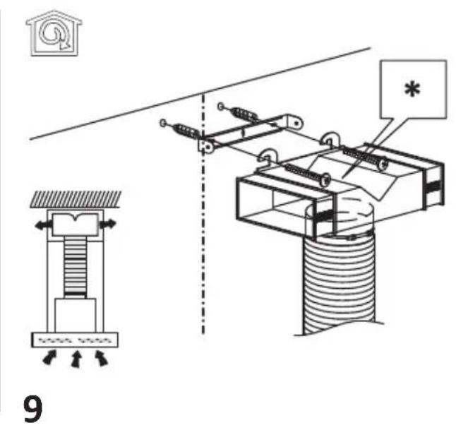 Technical diagram illustrating electrical insulator assembly with labeled components and connection points
