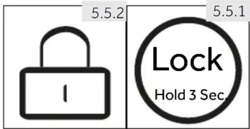5.5.2 5.5.1 Lock Hold 3 Sec.