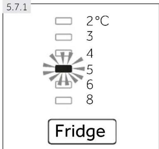 5.7.1 2°C 3 4 5 6 8 Fridge