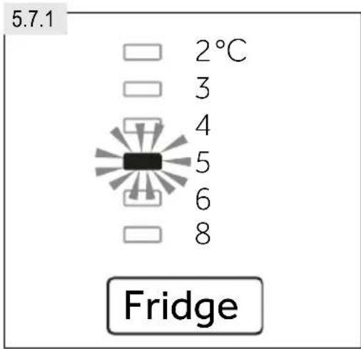 5.7.1 2°C 3 4 5 6 8 Fridge