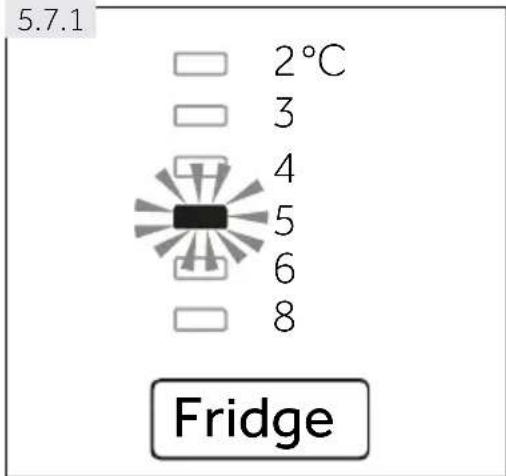 5.7.1 2°C 3 4 5 6 8 Fridge