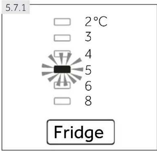5.7.1 2°C 3 4 5 6 8 Fridge