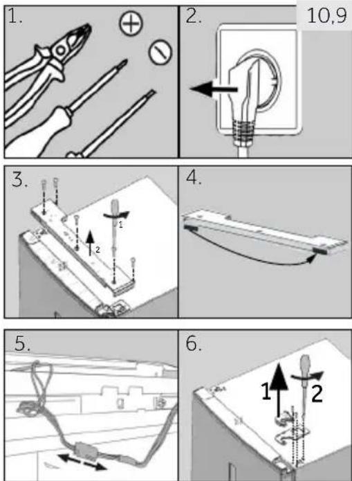 HAIER AFE635CHJW - Pasos del ensamblaje (II. 10.9): - 1