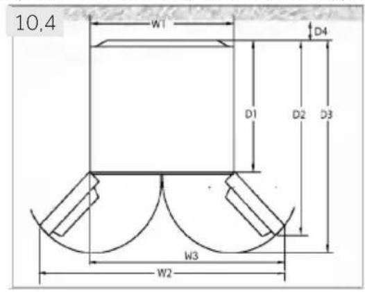 HAIER A3FE743CPJ - Requisiti a livello di spazio - 1