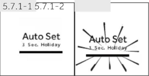5.7.1-1 5.7.1-2 Auto Set 3 Sec. Holiday Auto Set 3 Sec. Holiday