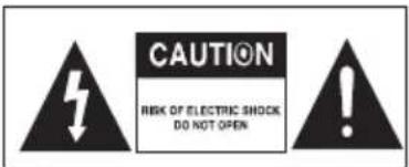 CAUTION RISK OF ELECTRIC SHOCK DO NOT OPEN