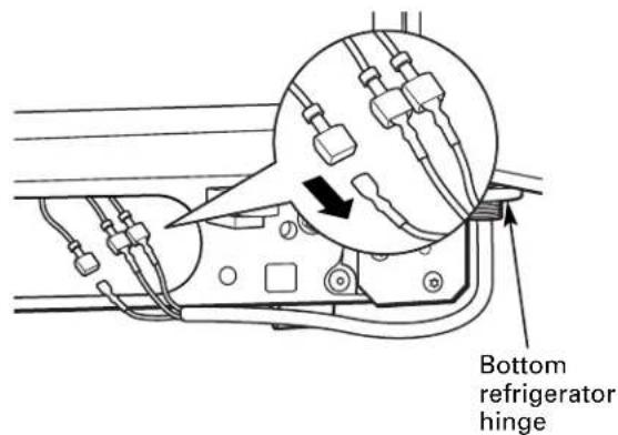 Bottom refrigerator hinge
