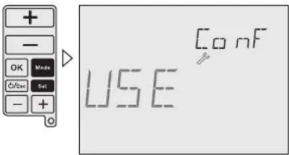 + - OK Mode C/Zsc Set - + USE Co nF