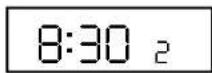 FERROLI Modena 80 E - To Set Own ON and OFF times. Symbol ☐ in Display = ON time - 2