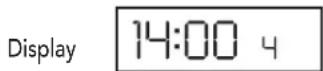 FERROLI Tempra 30 - To Set Own ON and OFF times. Symbol In Display = ON time - 10