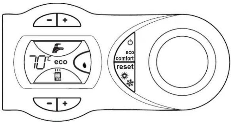 70°C eco eco comfort reset