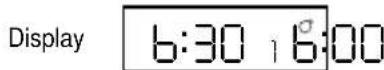 FERROLI Optima 901 - To Set Own ON and OFF times. Symbol ☐ in Display = ON time - 1