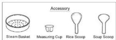 Accessory Steam Basket Measuring Cup Rice Scoop Soup Scoop