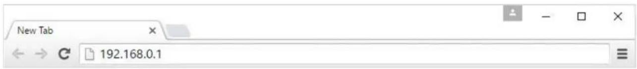 New Tab 192.168.0.1