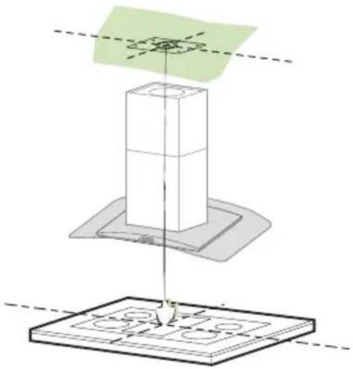 ELECTROLUX EFA90950 - ОТВЕРСТИЯ В ПОТОЛКЕ/ПОЛКЕ - 1
