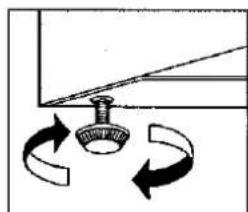 Diagram showing a knob with rotating arrows indicating rotation around it (no text or symbols)