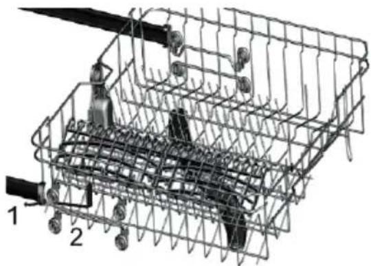 ECG EDF 6046 QXA++ - Adjusting the upper basket - 1