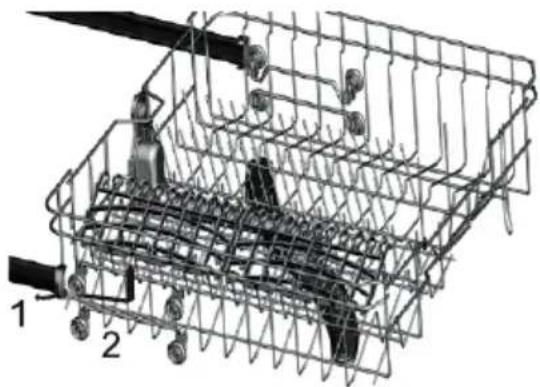 ECG EDF 6046 QXA++ - Nastavitev zgornje košare - 1