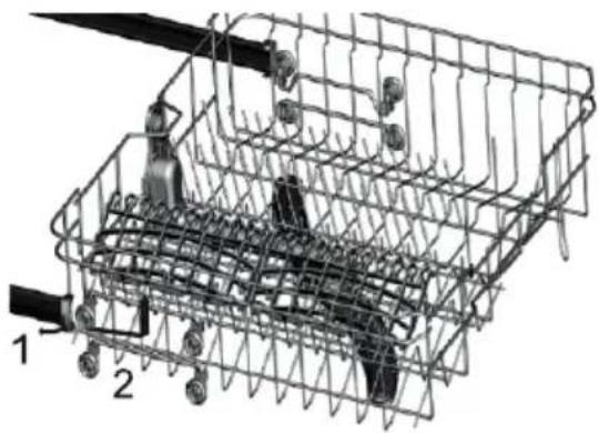 ECG EDF 6046 QXA++ - Einstellung des oberen Korbes - 1