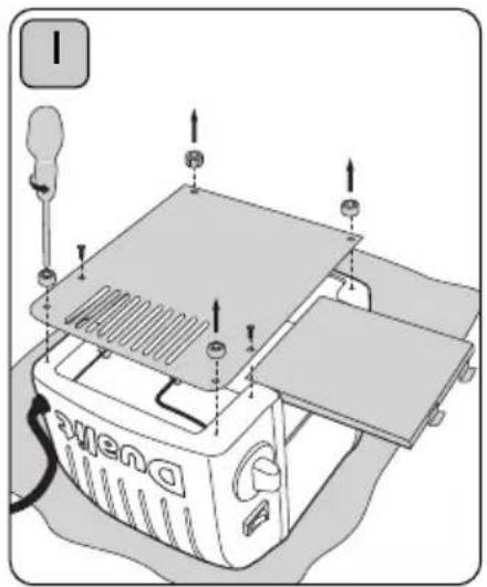 Diagram of a microwave oven with labeled components and airflow indicators