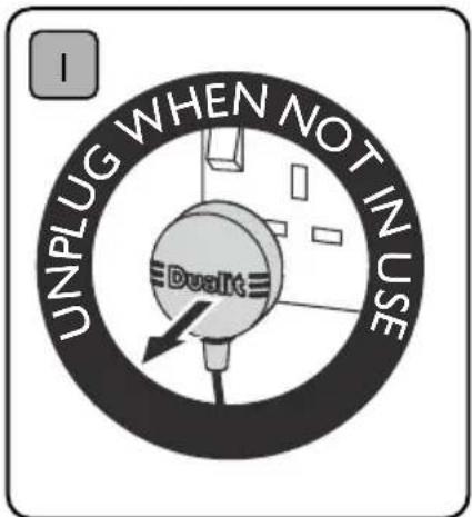 UNPLUG WHEN NOT IN USE Dualit