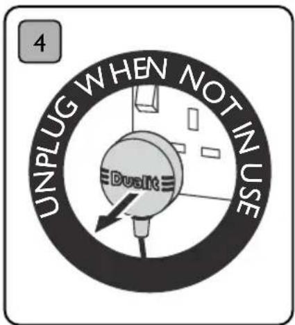 4 UNPLUG WHEN NOT IN USE Duslit