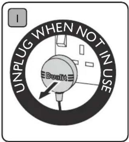 UNPLUG WHEN NOT IN USE Dualit